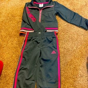 Girls Adidas Tracksuit set